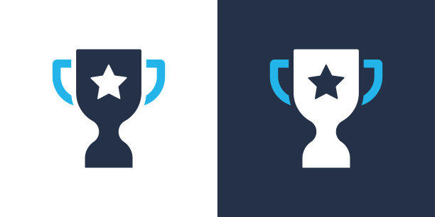 Throphy奖图标。固体图标矢量插图。图片下载
