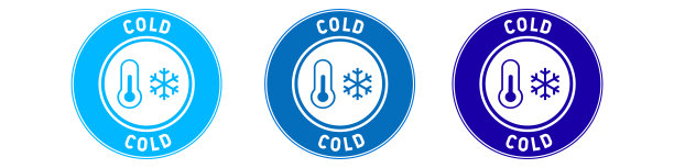 寒冷天气图标集。图片下载