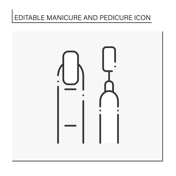 指甲打磨线图标图片下载