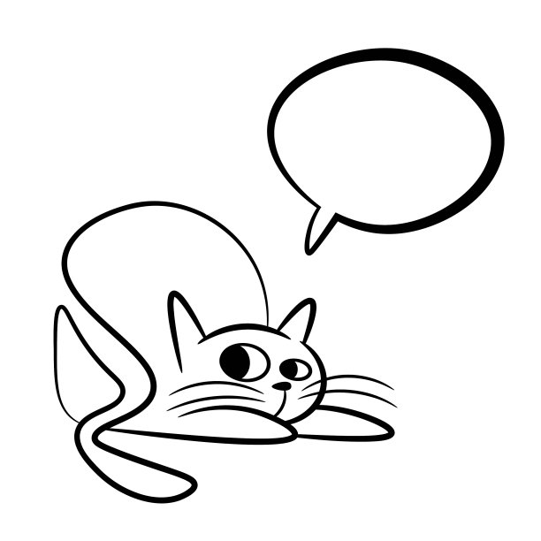 可爱的猫卡通画图片下载