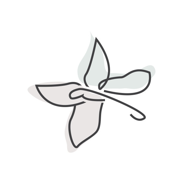 蜻蜓标志，飞行动物设计，昆虫矢量插图模板图片下载