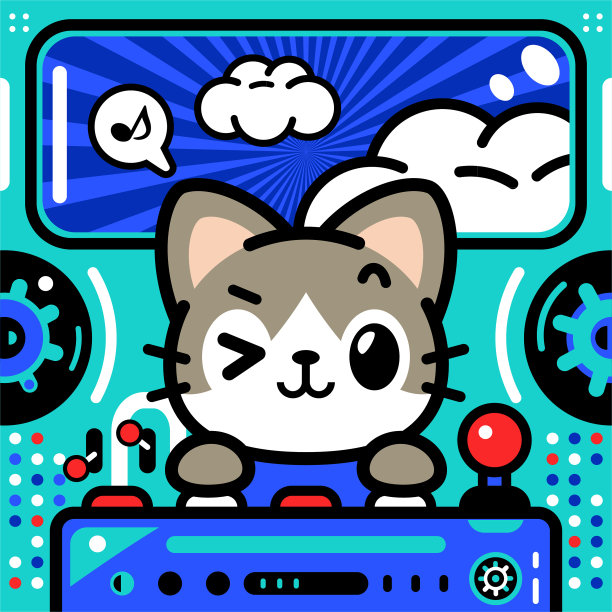 一只可爱的三花猫正在驾驶无限动力宇宙飞船或不明飞行物图片下载