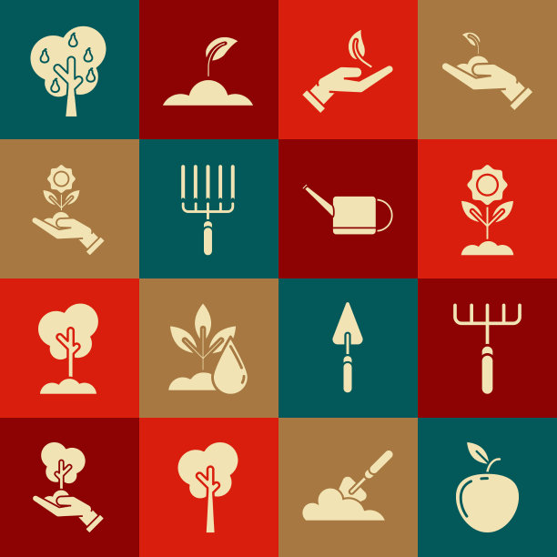 苹果园耙花芽在手中图片下载