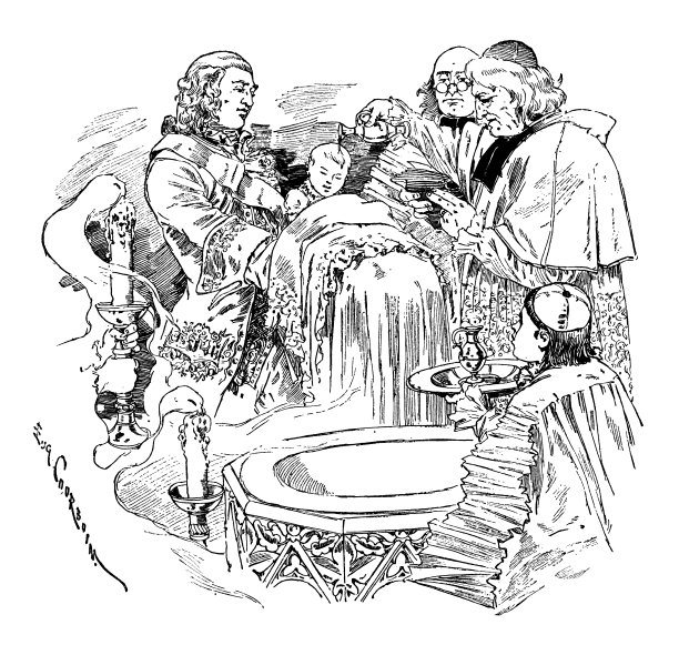 18世纪法国的洗礼仪式图片下载