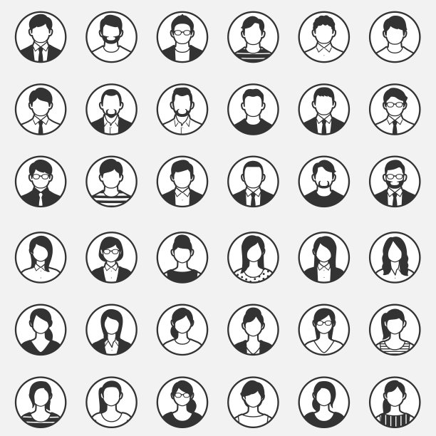 业务人员图标。图片下载