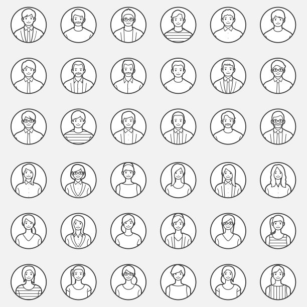 业务人员图标。图片下载