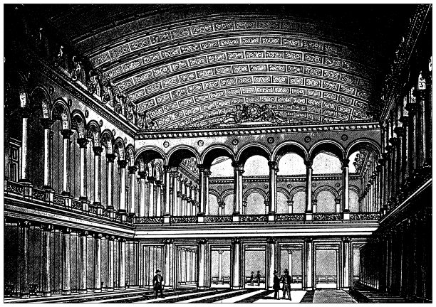 古董插图:建筑与建筑:柏林股市图片下载