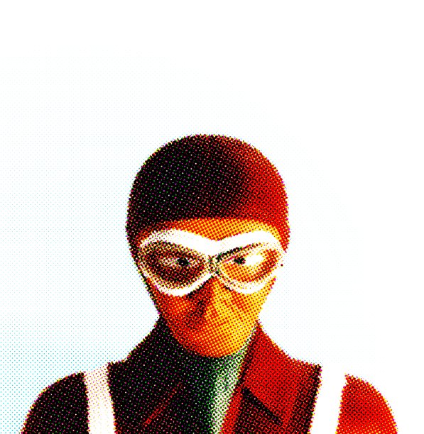 飞行员戴着护目镜和皮革头盔图片下载