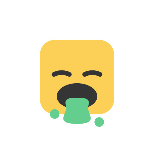 表情符号设计可爱的立方体形状图片下载