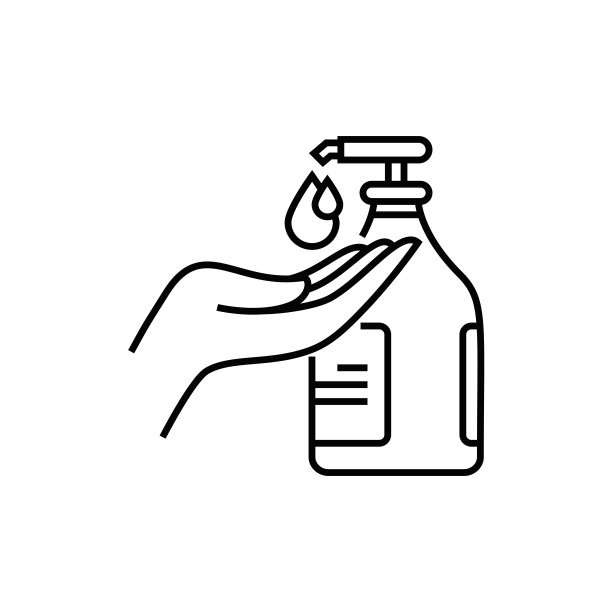 洗手液线图标图片下载