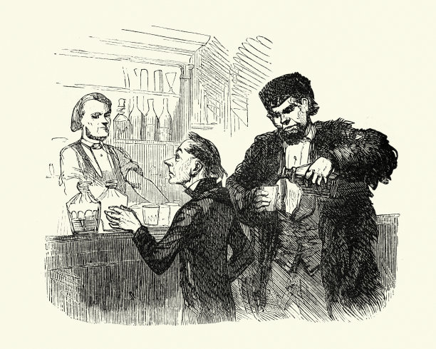 洛克和马克斯，汤姆叔叔的小屋，喝威士忌吧图片下载