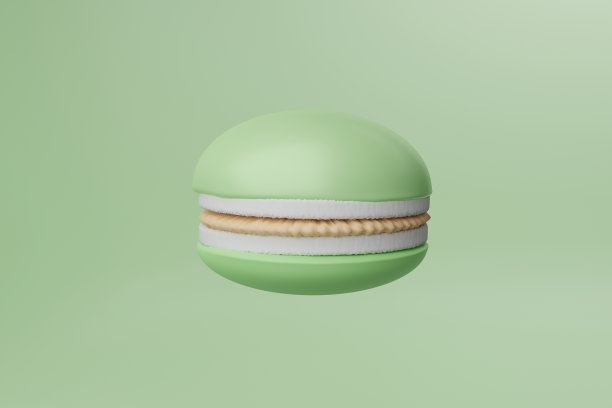 马卡龙，甜，蛋糕，3d，背景，图标，卡通图片下载