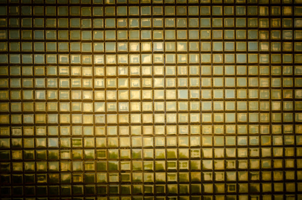 金色马赛克瓷砖背景文本放置图片下载