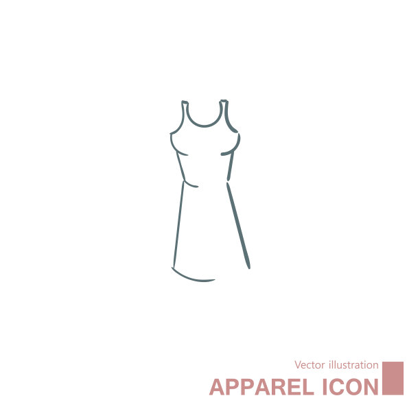 矢量绘制礼服。图片下载