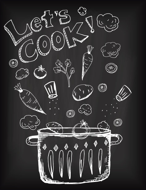 手绘排版-烹饪和食物图片下载