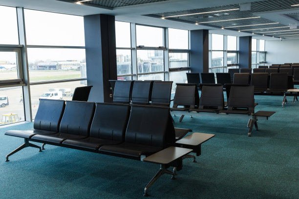 空空如也的机场候机区图片下载