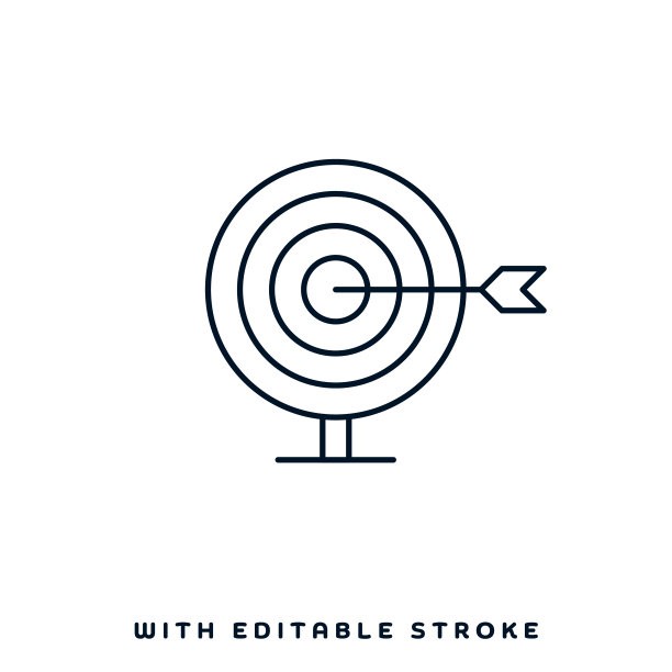 最佳目标矢量图标设计图片下载