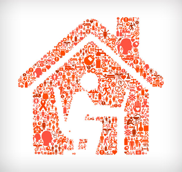 流感冠状病毒图标模式图片下载