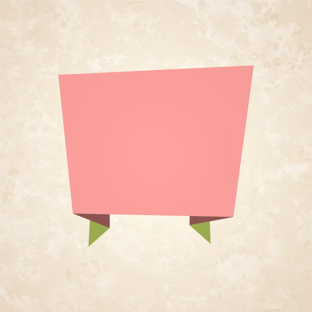 彩色复古旗帜-设计元素的复古背景图片下载