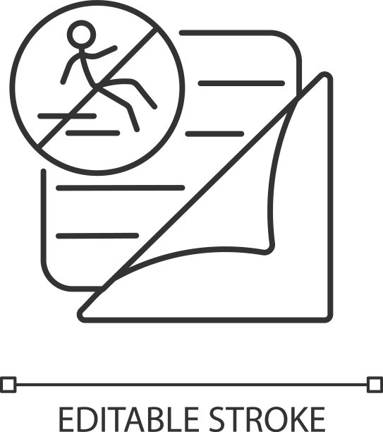 防滑垫线性图标地毯图片下载