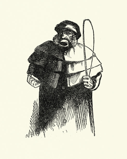 满嘴脏话的出租车司机，维多利亚时代的伦敦人物，1850年代图片下载