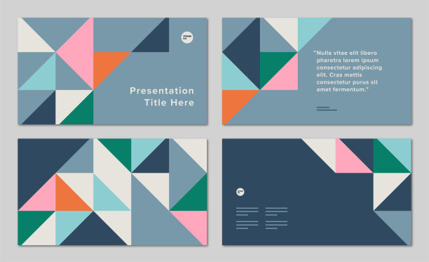 展示设计布局与几何三角形图形- Alex系统，IpsumCo系列图片下载