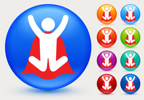 拥有跳跃角图标的超级英雄图片下载