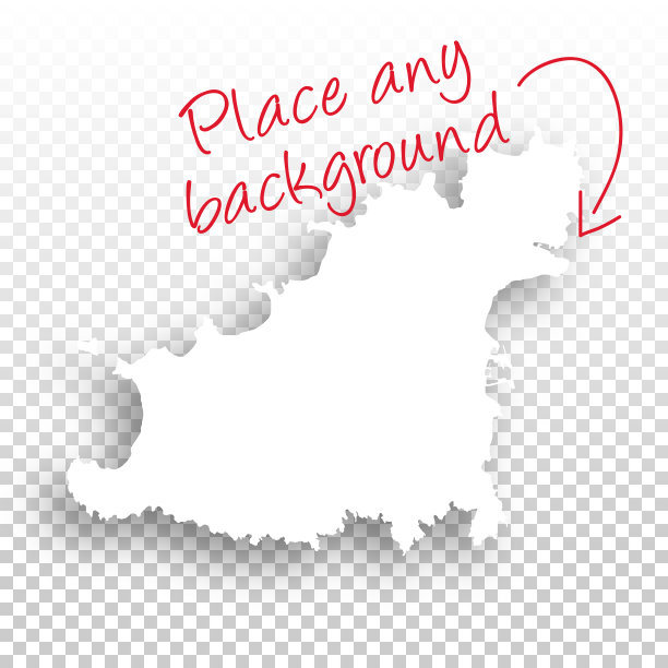 格恩西地图设计-空白背景图片下载