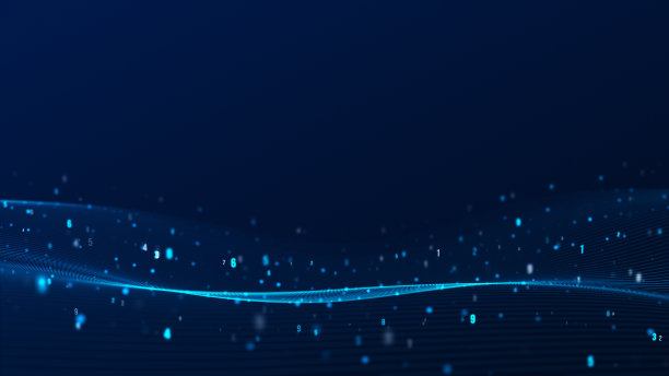 抽象的背景与波浪和亮点图片下载