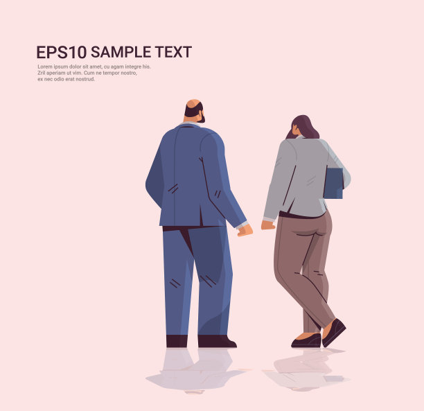 商人们背对着镜头站在一起图片下载