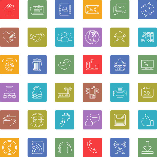 网络和通讯图标图片下载