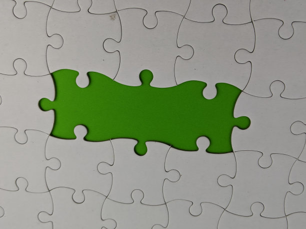 空白拼图文本空间和引用概念图片下载