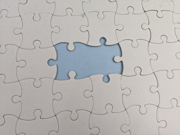 空白拼图文本空间和引用概念图片下载