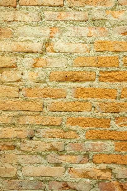 砖墙黄红橙图片下载