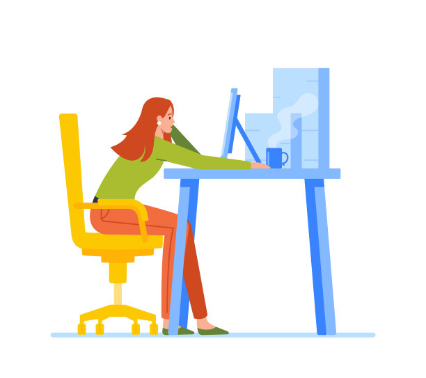 压力，期限，员工倦怠概念。疲惫不堪的超负荷工作的女商人拿着咖啡杯坐在电脑前图片下载