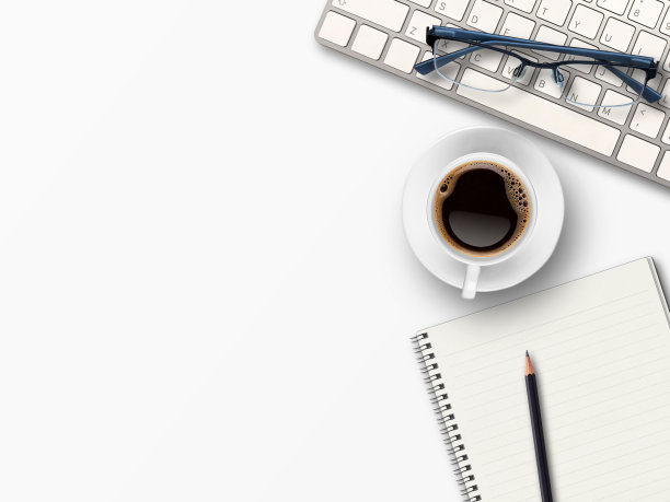 俯视图办公桌桌或办公场所。平面办公空间图片下载