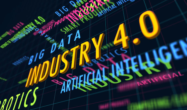 工业4.0革命动态文字抽象概念插图图片下载