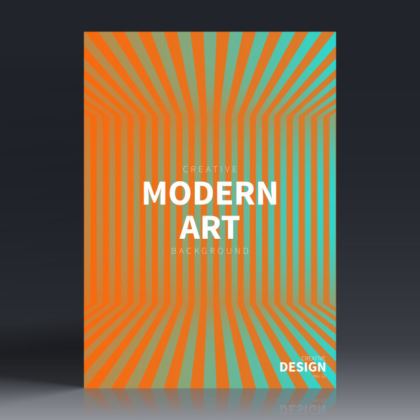 宣传册模板排版，橙色封面设计，商业年报，传单，杂志图片下载