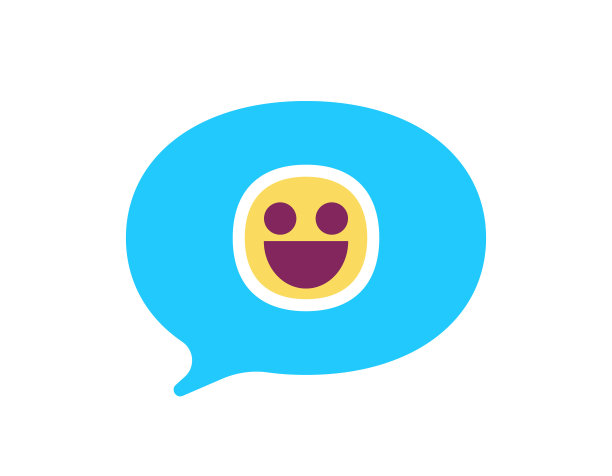 语音泡泡上的表情符号图片下载