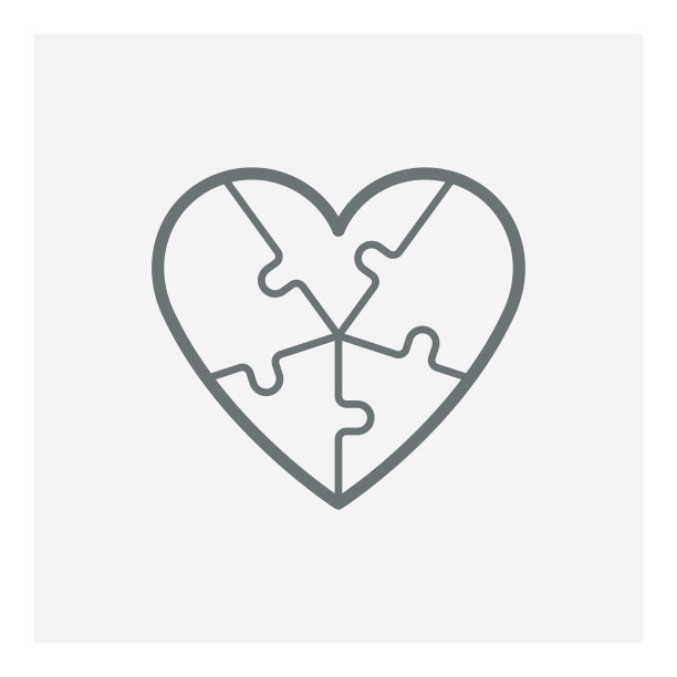 爱情拼图图标图片下载
