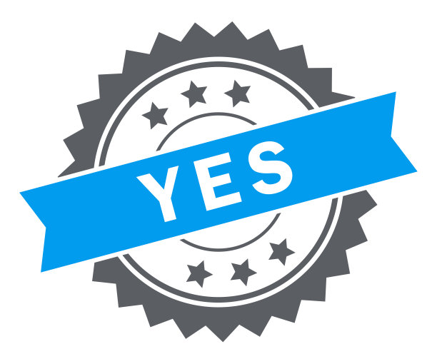 是的-印章，印鉴，印章模板。难看的东西效果。向量股票插图图片下载