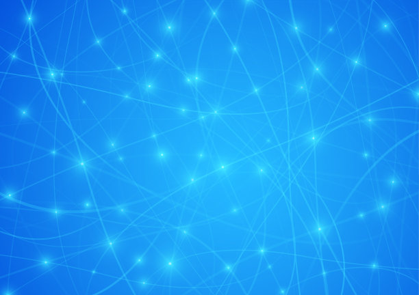 摘要蓝色数据AI网络背景图片下载