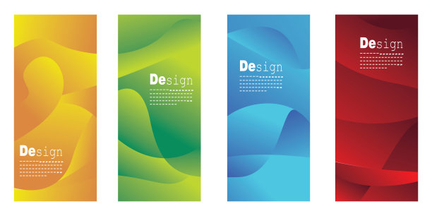 集卷起横幅模板创意设计，抽象渐变背景，适用于封面，海报，网站，商业宣传册，传单，设计垂直模板，封面，演示图片下载