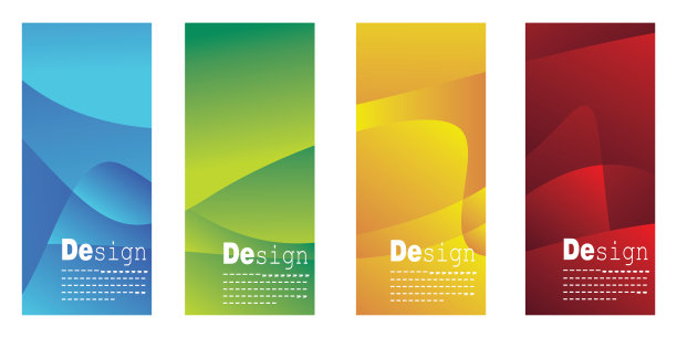 集卷起横幅模板创意设计，抽象渐变背景，适用于封面，海报，网站，商业宣传册，传单，设计垂直模板，封面，演示图片下载