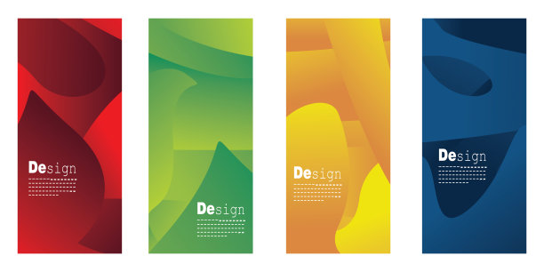 集卷起横幅模板创意设计，抽象渐变背景，适用于封面，海报，网站，商业宣传册，传单，设计垂直模板，封面，演示图片下载