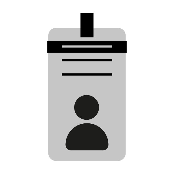 商务，空白身份证带扣徽章。矢量插图。每股收益10。图片下载