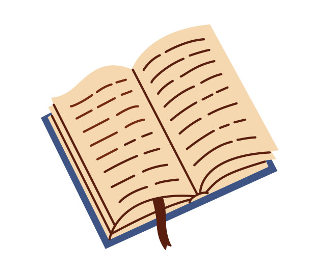 在平面设计中打开书。排出的象征。矢量插图在白色。图片下载