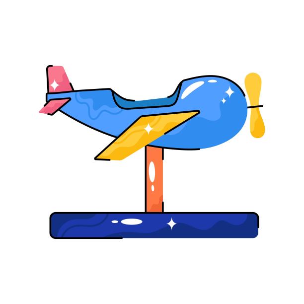 直升机乘坐涂鸦矢量填充轮廓贴纸。EPS 10文件图片下载