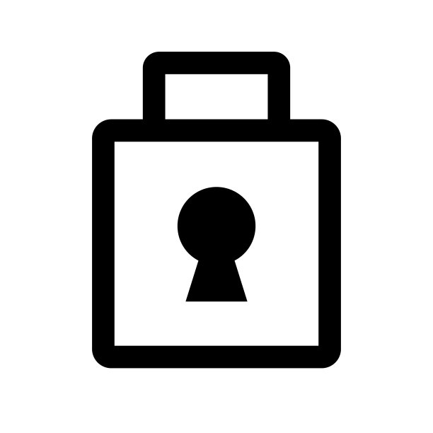 简单的挂锁图标。安全锁。向量。图片下载