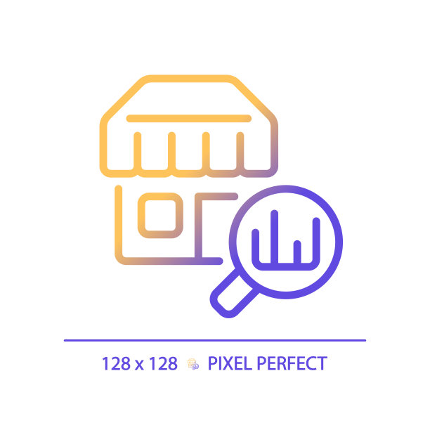 2D梯度出口线性图标图片下载